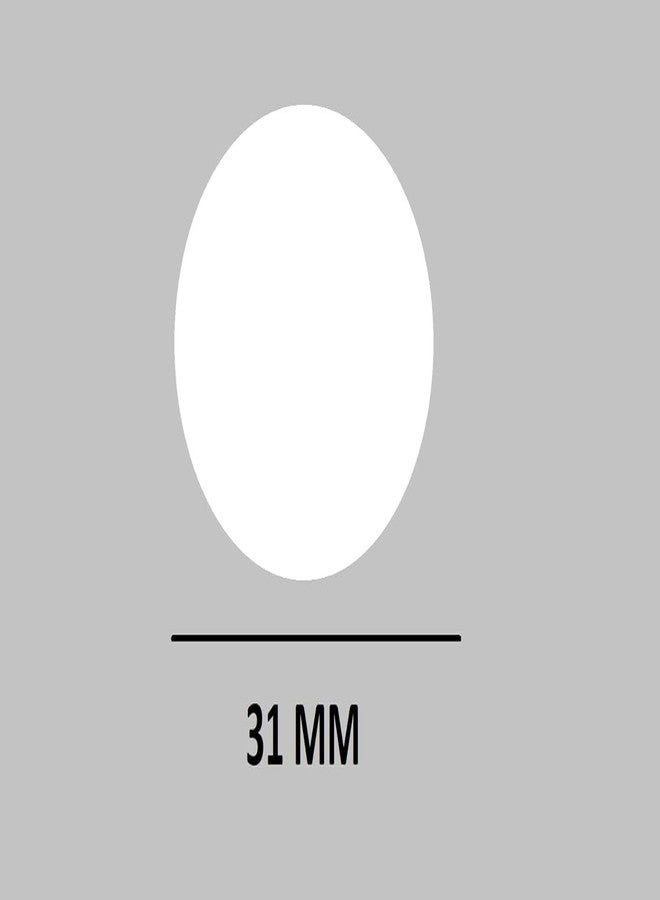 موريل عملة معدنية دائرية الشكل من البلاستيك منقوشة بأرقام من 1 إلى 100 من موريل (31 مم) للاستخدام في المتاجر، وألعاب الطاولة، والمنازل، والمدارس، وما إلى ذلك (لون أبيض) - Image 3